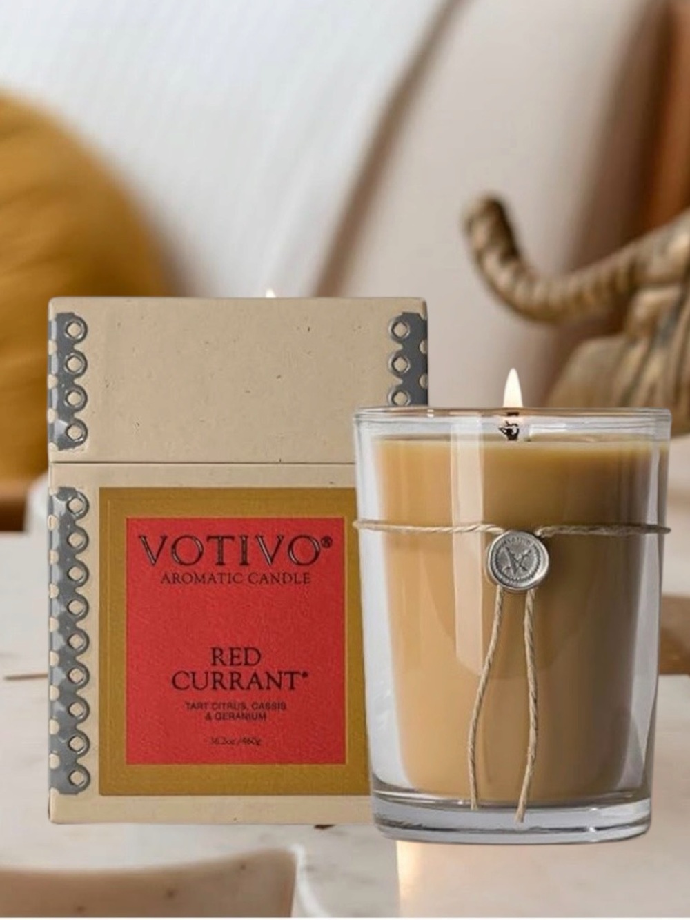 Votivo Red Currant 6.8 oz Aromatic Candle - New